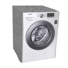 Capa Maquina Lava E Seca Samsung 11 Kg Ziper Transparente Cinza
