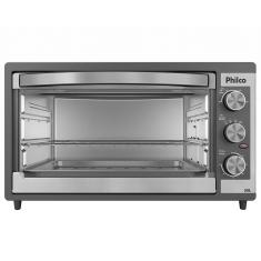 Forno Elétrico Philco PFE52P 50L Timer de 60 minutos Dupla Resistência Preto