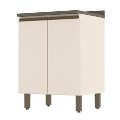 Balcão 2 Portas 60cm Connect com Tampo - Móveis Henn