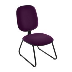 Cadeira Diretor Trapézio Para Escritório Linha Uno Roxo