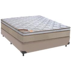 Cama Box e Colchão Revolution Tecnopedic Molas Casal Castor