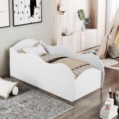 Cama Carro quarto Infantil MDF com proteção lateral adesivada personag