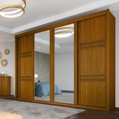 Guarda Roupa Casal Com Espelho 6 Gavetas Palladio Ruby Móveis Bettio