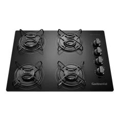 Cooktop À Gás - Vidro Temperado 4 Bocas - Continental Kc4gp