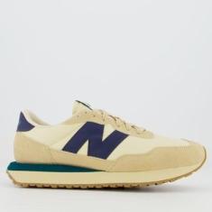 Tênis New Balance 237V1 Bege e Marinho-Masculino