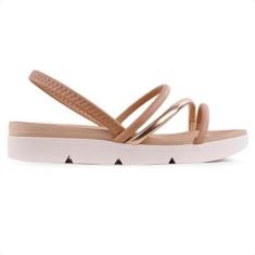 Sandália Beira Rio Plataforma Tiras Feminina-Feminino