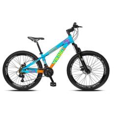 Bicicleta Aro 26 Viking TuffX25 Freeride  21V Azul Laranja