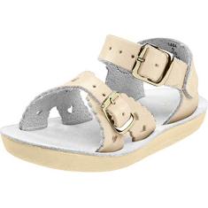 Sandálias de água salgada da Hoy Shoe Sandália de coração (Bebê/Criança pequena/Criança grande/Feminino), Dourado, 7 Toddler