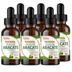 Kit Com 6 - Óleo de Abacate Premium Com Vitamina E Extravirgem 30ml Nataly
