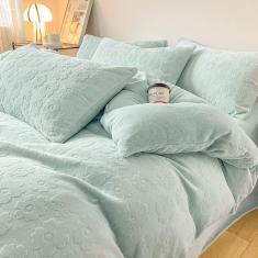 Conjuntos De Capa De Edredom Super King Size - Roupa De Cama De Flanela King Size - Novo Conjunto De Cama De Luxo Acolchoado Bordado De Veludo Flanela Capa De Edredom Capa De Colcha Capa De Colcha