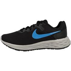 NIKE Tênis de corrida masculino Revolution 5 Flyease, Azul laser preto paralelepípedo, 38