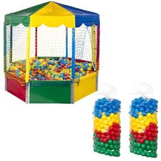 Piscina De Bolinhas Oitavada 2,00m + 1000 Bolinhas Premium