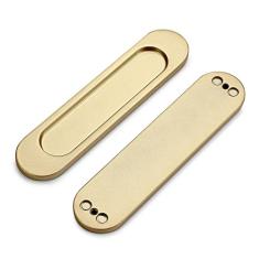 Evionlin 【Pacote com 30】 Puxadores de armário de 12,7 cm com orifício central dourado redondo puxadores de gaveta Morden puxadores de armário de cozinha