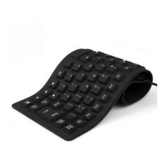 Teclado Flexível De Silicone Usb Dobrável Notebook Pc Tablet