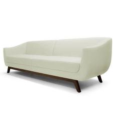 Sofá Ateneu 4 Lugares 260cm C26 material sintético Bege - Domi, Bege, 