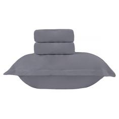 Jogo de Cama Solteiro de Malha 100% Algodão Macio - 3 Peças - Bella En