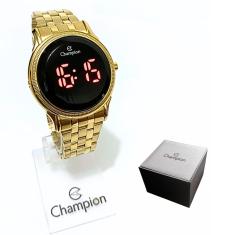 Relógio Champion Feminino Digital Led Dourado CH40204H