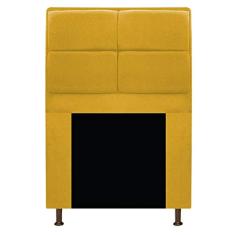 Cabeceira Munique 90 cm Solteiro Suede Amarelo AM Decor