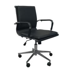 Cadeira De Escritório Valencia Pu Preto Baixa Rivatti