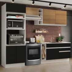 Cozinha Jade com Armário e Balcão sem Tampo e Pia Madesa