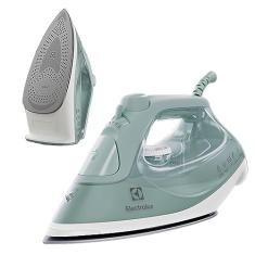 Electrolux Ferro de Passar Roupa Seco e Vapor antiaderente base ceramica vapor vertical extra 1500W verde escuro ESI51 127v