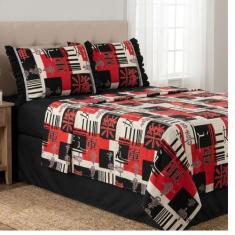 Jogo de Lençol Casal Padrão 4 Peças 100% Algodão Percal 180 fios Babad