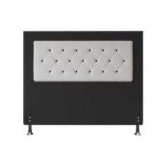Cabeceira Casal 1,60m Havana Suede Preto Dal Poz Estofados