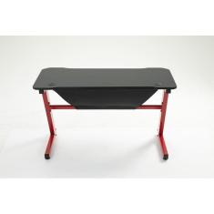 Mesa Gamer Pelegrin PEL-003P Preta e Vermelha Metal e MDF