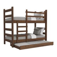 Treliche Madeira Maciça - vira 2 Camas - para Colchão 78/88 x 188cm Dubai Multimóveis CR35105