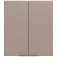 Armário Aéreo Bartira Cristal MDP 15mm com 2 Portas e 2 Prateleiras - 80cm de largura