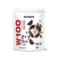 Whey Concentrado W100 Cookies E Cream Refil 900G  Nutrata