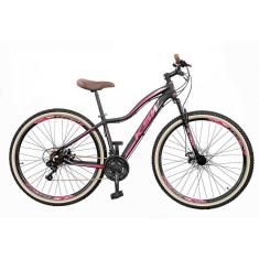 Bicicleta 29 KSW MWZA Retro Feminino 21v Shimano Freio Disco-Feminino