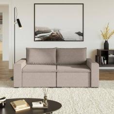 Sofá Modular 1 Módulo Esquerdo 1 Módulo Direito Zen Cabecasa Madeiramadeira Marrom