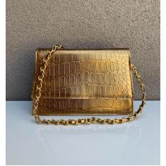 Bolsa Mini Feminina Ombro Lateral Mão Alça Corrente - sem marca, Doura