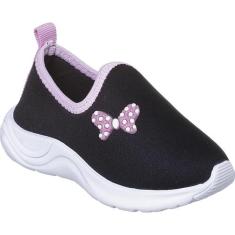 tênis infantil menina calce fácil sapatinho meia prático escolar - PIK