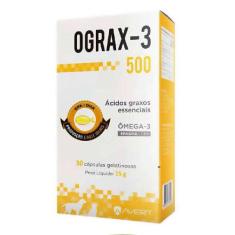 Suplemento Avert Ograx-3 500mg para Cães e Gatos - 30 Cápsulas - 30 Cá