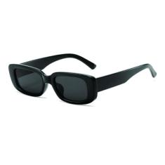 Óculos De Sol Hype Retro Vintage Retangular Preto Unissex - Redex