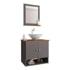 Gabinete Banheiro Deli Cuba Lume Bco Torneira Val Click Inox