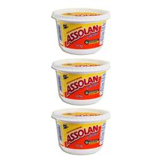 Sabão Em Pasta Neutro 500g Assola Kit 3 - Assolan, Sabão Sabonete Dete