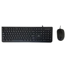 Kit Teclado E Mouse PCFort Com Fio Preto