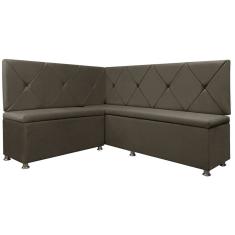 Canto Alemão Losango 4 Lugares 1,25x1,60m Veludo - SOFA STORE