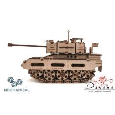 Tanque pequeno - quebra cabeças 3d mecânico - darama
