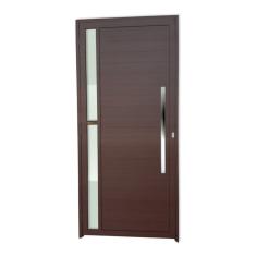 Porta Lambril Visione Com Puxador Super 210cm X 100cm Brimak Corten
