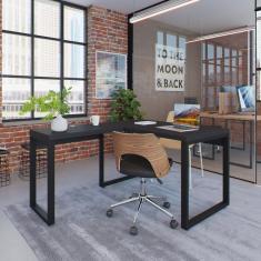 Escrivaninha Em L Yon Operacional 120x70x75 Preto