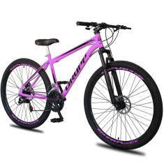 Bicicleta Aro 29 Dropp Sport Aço Carbono 21 Marchas Vel Freio a Disco e Suspensão