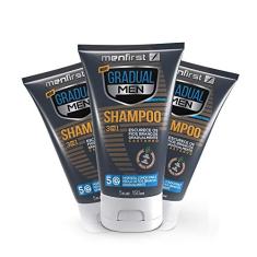 SHAMPOO GRADUAL MEN CASTANHO - CABELO (3x)