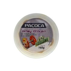 Kit 3 Pote Paçoca Sem Açúcar Com Whey Protein Fibrasmil 160G