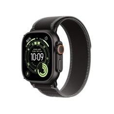 Apple Watch Ultra 3 GPS + Cellular, Caixa Preta de Titânio de 49 mm, Pulseira loop Trail Preta/Carvão, M/G - MF1H4BE/A