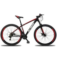 Bicicleta Aro 29 Ksw 21 Marchas Freio Hidráulico e Trava, 19", Preto, 