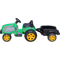 Trator Infantil Biemme Country Verde Eletrico 6v com Caçamba